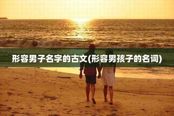 形容男子名字的古文(形容男孩子的名词)