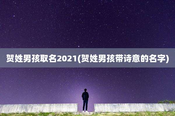 贺姓男孩取名2021(贺姓男孩带诗意的名字)