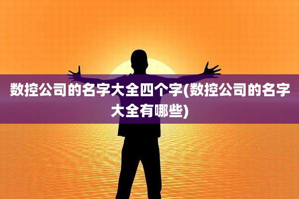 数控公司的名字大全四个字(数控公司的名字大全有哪些)