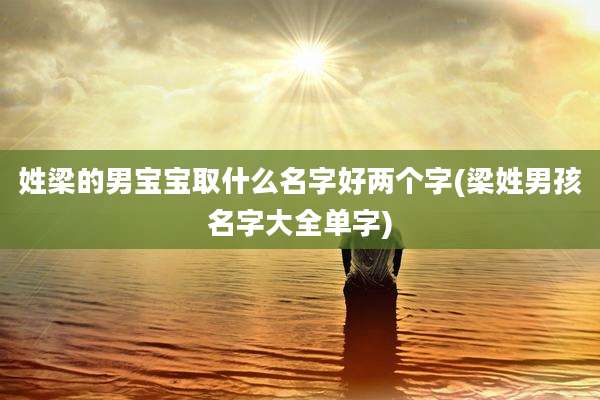 姓梁的男宝宝取什么名字好两个字(梁姓男孩名字大全单字)