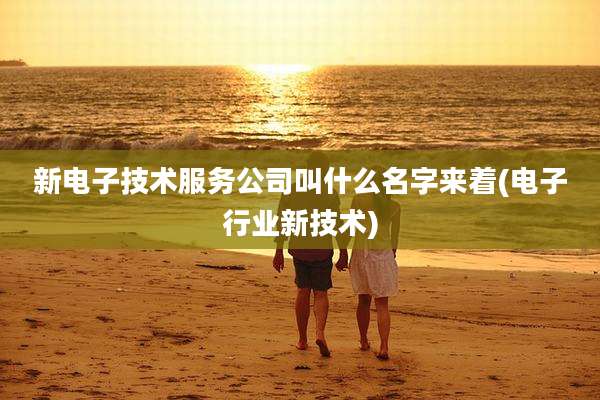 新电子技术服务公司叫什么名字来着(电子行业新技术)