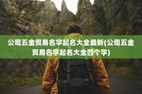 公司五金贸易名字起名大全最新(公司五金贸易名字起名大全四个字)