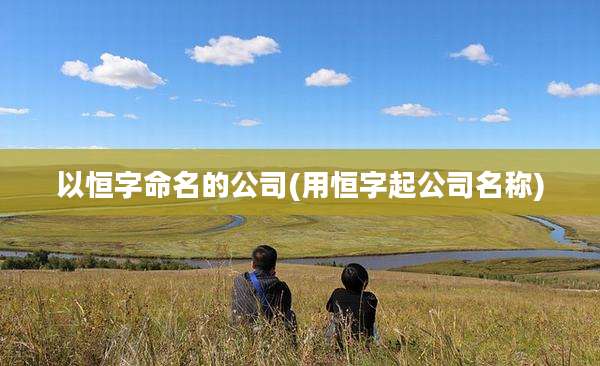 以恒字命名的公司(用恒字起公司名称)