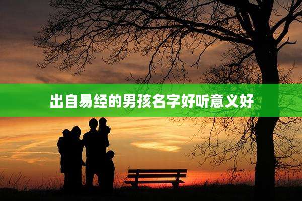 出自易经的男孩名字好听意义好