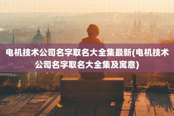 电机技术公司名字取名大全集最新(电机技术公司名字取名大全集及寓意)