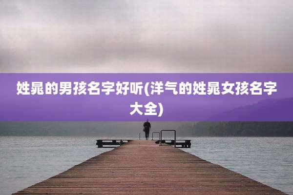 姓晁的男孩名字好听(洋气的姓晁女孩名字大全)