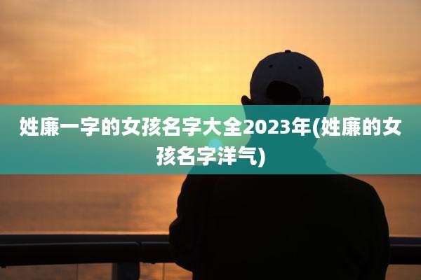 姓廉一字的女孩名字大全2023年(姓廉的女孩名字洋气)