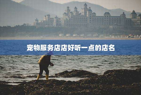 宠物服务店店好听一点的店名