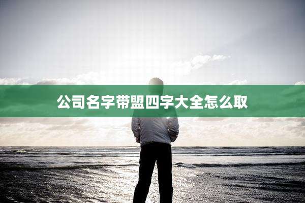 公司名字带盟四字大全怎么取