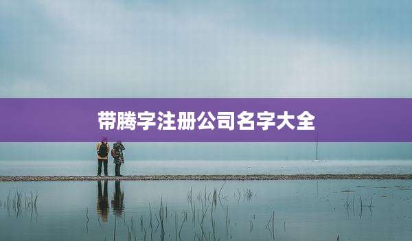 带腾字注册公司名字大全