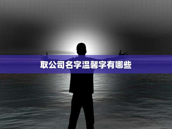 取公司名字温馨字有哪些