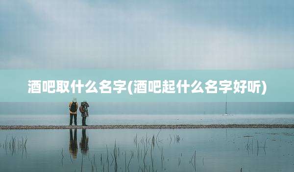 酒吧取什么名字(酒吧起什么名字好听)