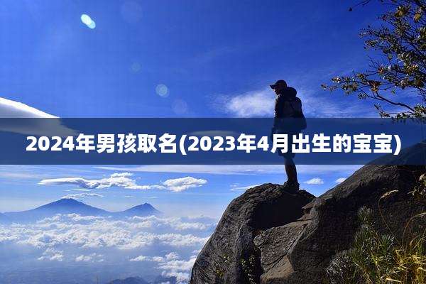 2024年男孩取名(2023年4月出生的宝宝)