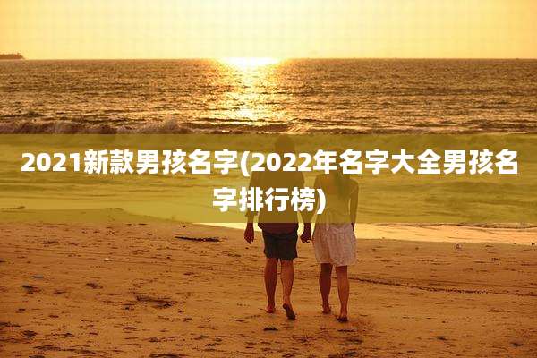 2021新款男孩名字(2022年名字大全男孩名字排行榜)