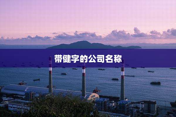 带健字的公司名称