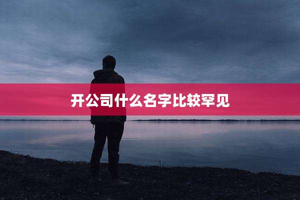 开公司什么名字比较罕见
