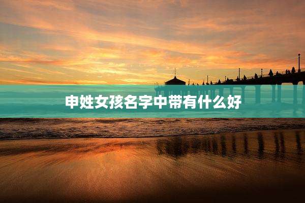 申姓女孩名字中带有什么好