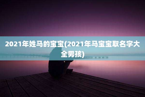 2021年姓马的宝宝(2021年马宝宝取名字大全男孩)