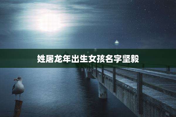 姓屠龙年出生女孩名字坚毅