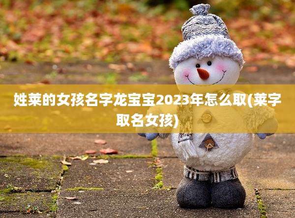姓莱的女孩名字龙宝宝2023年怎么取(莱字取名女孩)