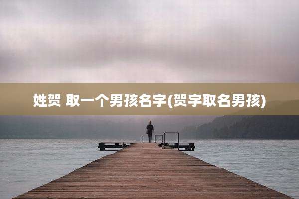 姓贺 取一个男孩名字(贺字取名男孩)