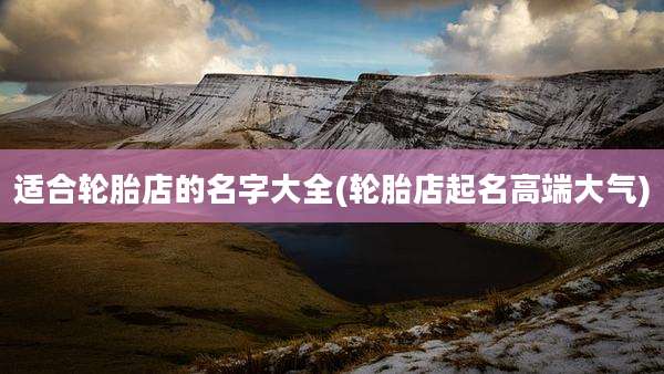适合轮胎店的名字大全(轮胎店起名高端大气)