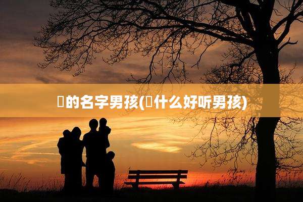 璟的名字男孩(璟什么好听男孩)