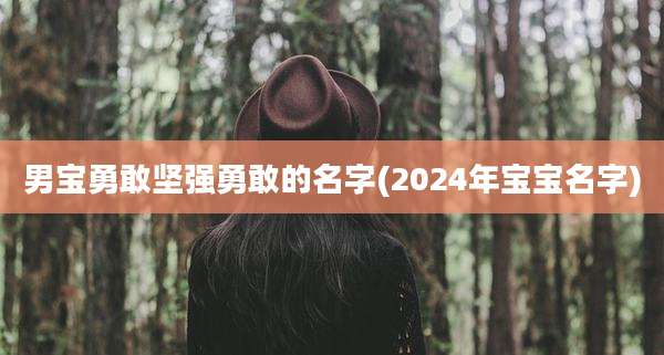 男宝勇敢坚强勇敢的名字(2024年宝宝名字)