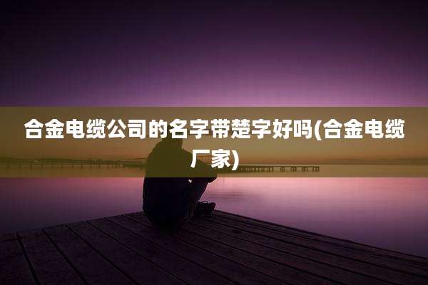 合金电缆公司的名字带楚字好吗(合金电缆厂家)