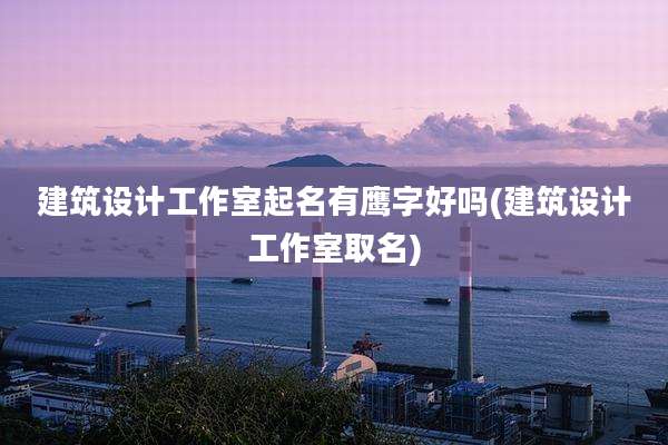 建筑设计工作室起名有鹰字好吗(建筑设计工作室取名)