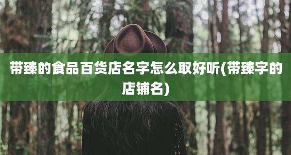 带臻的食品百货店名字怎么取好听(带臻字的店铺名)