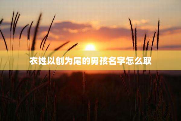 衣姓以创为尾的男孩名字怎么取
