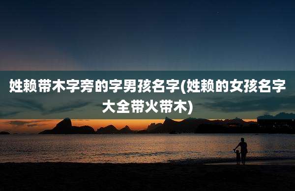 姓赖带木字旁的字男孩名字(姓赖的女孩名字大全带火带木)