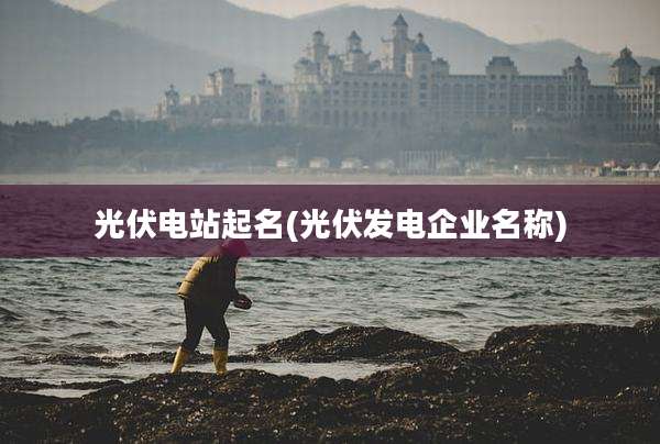 光伏电站起名(光伏发电企业名称)