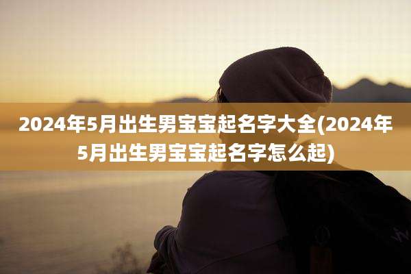 2024年5月出生男宝宝起名字大全(2024年5月出生男宝宝起名字怎么起)