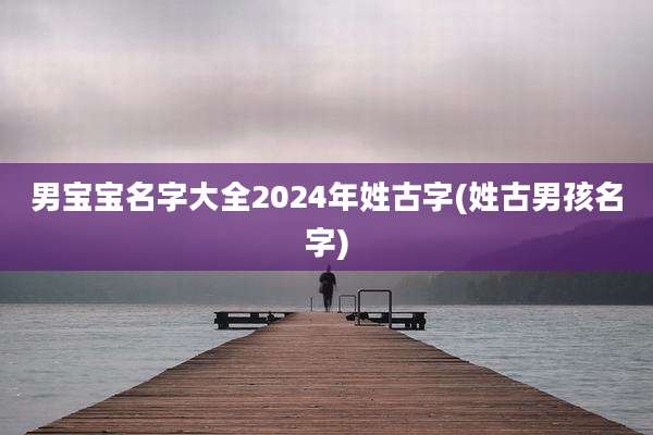 男宝宝名字大全2024年姓古字(姓古男孩名字)