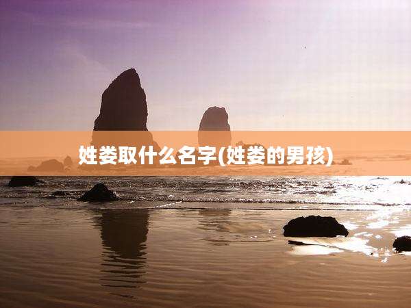 姓娄取什么名字(姓娄的男孩)