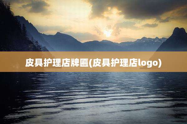 皮具护理店牌匾(皮具护理店logo)