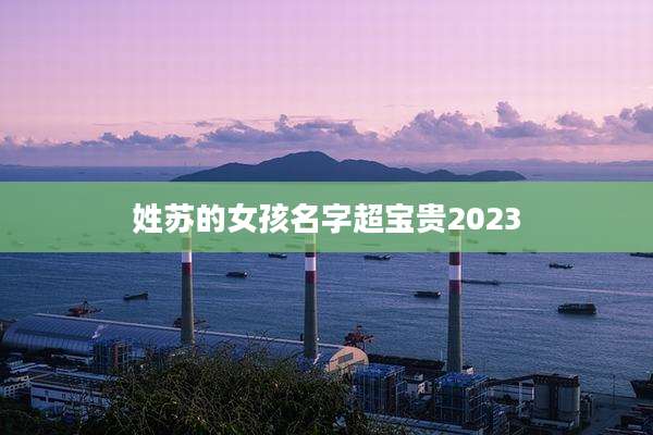 姓苏的女孩名字超宝贵2023