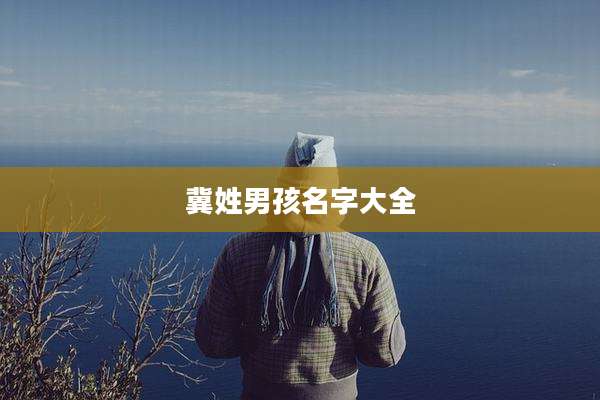 冀姓男孩名字大全