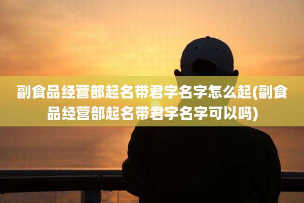 副食品经营部起名带君字名字怎么起(副食品经营部起名带君字名字可以吗)