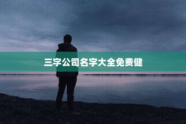 三字公司名字大全免费健