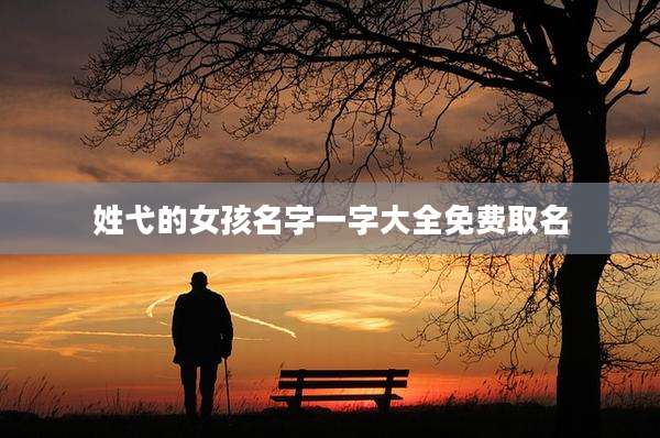 姓弋的女孩名字一字大全免费取名
