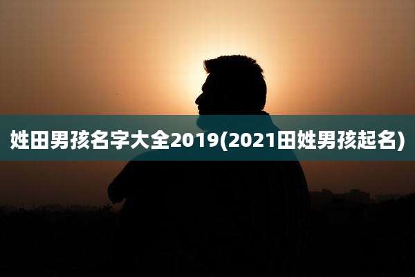 姓田男孩名字大全2019(2021田姓男孩起名)