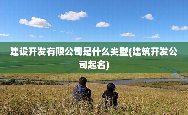 建设开发有限公司是什么类型(建筑开发公司起名)