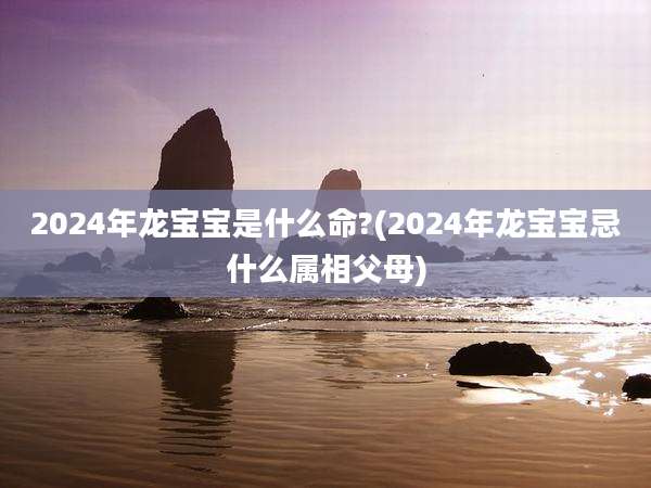 2024年龙宝宝是什么命?(2024年龙宝宝忌什么属相父母)