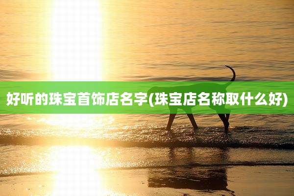 好听的珠宝首饰店名字(珠宝店名称取什么好)