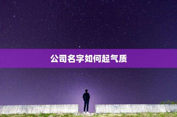公司名字如何起气质