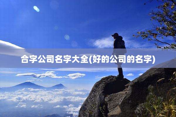 合字公司名字大全(好的公司的名字)