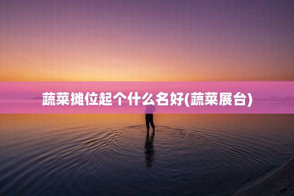 蔬菜摊位起个什么名好(蔬菜展台)